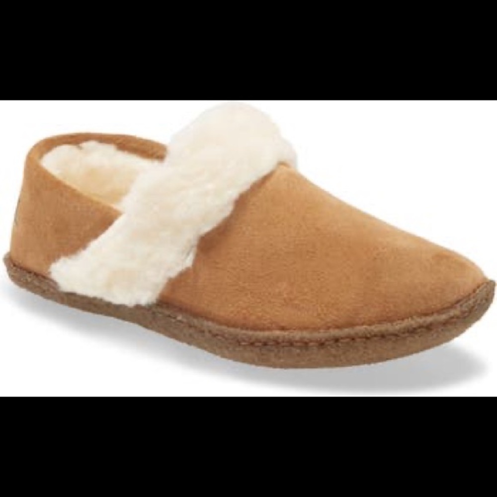 Nakiska II Slide Slipper SOREL size 10 cognac